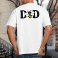 Dad Bee Cute Beekeeping 1st Birthday Matching Family Dada Big And Tall Men's T-Shirt Back Print