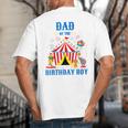 Dad Of The Birthday Boy Circus Ringmaster Party Birthday Big And Tall Men's T-Shirt Back Print