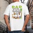 Dad Of The Birthday Boy Wild Zoo Theme Safari Party Big And Tall Men's T-Shirt Back Print Dad Of The Birthday Boy Wild Zoo Theme Safari Party Big And Tall Men's T-Shirt Back Print