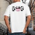 Dad Of The Birthday Girl Cow Daddy Papa Bday Matching Big And Tall Men's T-Shirt Back Print