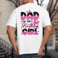 Dad Of The Birthday Girl Pink Family Birthday Girls Party Big And Tall Men's T-Shirt Back Print