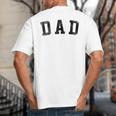 Dad Classic Bold Font Birthday Dad Big And Tall Men's T-Shirt Back Print