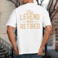 Dad Grandpa Retirement The Legend Has Retired 2026 Men Big And Tall Men's T-Shirt Back Print