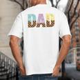 Dad Of The Sweet One Ice Cream 1st First Family Father's Day Big And Tall Men's T-Shirt Back Print