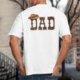 Dad Western Family Matching Birthday Cowboy Cowgirl Big And Tall Men's T-Shirt Back Print