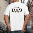 Dad Of The Wild One Zoo Birthday Safari Jungle Animal Big And Tall Men's T-Shirt Back Print