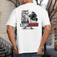 Daddysaurus T-Rex Dad Dinosaur Daddy Saurus Fathers Day Big And Tall Men's T-Shirt Back Print