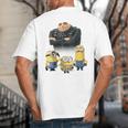Despicable Me Minions Father's Day 1 Dad Cardboard Sign Big And Tall Men's T-Shirt Back Print