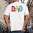Disney Mickey And Friends Mickey Minnie Dad Collegiate Logo Big And Tall Men's T-Shirt Back Print