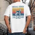 Dog Airedale Terrier Dad Vintage Airedale Terrier Dad Big And Tall Men's T-Shirt Back Print Dog Airedale Terrier Dad Vintage Airedale Terrier Dad Big And Tall Men's T-Shirt Back Print