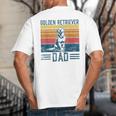 Dog Golden Dad Vintage Golden Retriever Dad Small Big And Tall Men's T-Shirt Back Print
