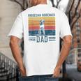 Dog Ridgeback Dad Vintage Rhodesian Ridgeback Dad Big And Tall Men's T-Shirt Back Print
