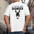 Donkey Mom Or Dad I Love My Donks Farmer Big And Tall Men's T-Shirt Back Print