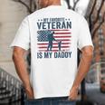 Father Veterans Day My Favorite Veteran Is My Daddy For Kids Big And Tall Men's T-Shirt Back Print