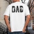 Fishing Dad Birthday Classic Bold Font Fish Daddy Big And Tall Men's T-Shirt Back Print