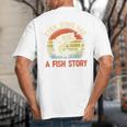 Fishing Even Jesus Had Fish Story Bass Dad Christian Big And Tall Men's T-Shirt Back Print