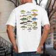 Fishing-Shirt Types Of Freshwater Bass Fish Dad Jokes Big And Tall Men's T-Shirt Back Print Fishing-Shirt Types Of Freshwater Bass Fish Dad Jokes Big And Tall Men's T-Shirt Back Print