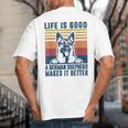 German Shepherd Men Women Dog Dad Mom German Shepherd Big And Tall Men's T-Shirt Back Print