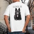 German Shepherd Shirt Shepard TShirt Dog Mom Dad Love Big And Tall Men's T-Shirt Back Print