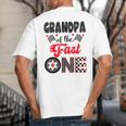 Grandpa Of The Fast One Car Racing Dad 1St Birthday Boy Big And Tall Men's T-Shirt Back Print Grandpa Of The Fast One Car Racing Dad 1St Birthday Boy Big And Tall Men's T-Shirt Back Print