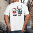 Hello Kitty Best Dad Fathers Day Small Big And Tall Men's T-Shirt Back Print