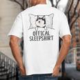 Husky Dog Pajama Husky Official Sleepshirt Mom Dad Kid Big And Tall Men's T-Shirt Back Print