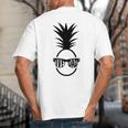 IVF DAD Pineapple Transfer Day Retrieval Day Infertility Big And Tall Men's T-Shirt Back Print