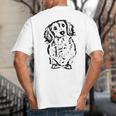 Long Hair Dachshund Lover Doxie Mom Dad Cute Wiener Dog Small Big And Tall Men's T-Shirt Back Print
