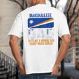 Marshallese Dad Marshall Islands Flag For Father's Day Big And Tall Men's T-Shirt Back Print Marshallese Dad Marshall Islands Flag For Father's Day Big And Tall Men's T-Shirt Back Print