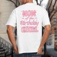 Mom And Dad Of The Birthday Girl Coquette Family Matching Big And Tall Men's T-Shirt Back Print