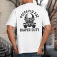 New Dad Prepared For Diaper Duty Big And Tall Men's T-Shirt Back Print