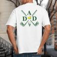Par Dad Golf Matching Golfing Quote Party Pocket Big And Tall Men's T-Shirt Back Print