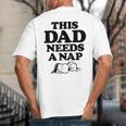 Peanuts This Dad Needs A Nap Big And Tall Men's T-Shirt Back Print