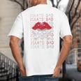 Pirate Dad Skull And Crossbones Tampa Gasparilla Captain Big And Tall Men's T-Shirt Back Print