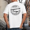 Proud Member Of The Just Resting My Eyes Club Dad Retirement Big And Tall Men's T-Shirt Back Print