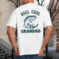 Reel Cool Grandad Fishing Grandpa Vintage Style Big And Tall Men's T-Shirt Back Print