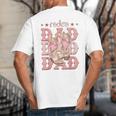 Rodeo Dad Pink Boots Coquette Cow-Girl Birthday Party Big And Tall Men's T-Shirt Back Print