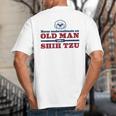 Shih Tzu Dad Shirt Never Underestimate An Old Man Gift Tee Big And Tall Men's T-Shirt Back Print Shih Tzu Dad Shirt Never Underestimate An Old Man Gift Tee Big And Tall Men's T-Shirt Back Print