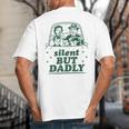 Silent But Dadly Father's Day Fart Dad Farting Vintage Big And Tall Men's T-Shirt Back Print