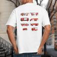Toddler Boy Types Of FireTruck Firefighter Baby Dad Fireman Big And Tall Men's T-Shirt Back Print