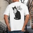 Tuxedo Cat Dad Cat Dad Tuxedo Cat Dad Big And Tall Men's T-Shirt Back Print