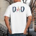 Unicorn Dad Birthday Shirt Matching Family Party Tee T-Shirt Big And Tall Men's T-Shirt Back Print
