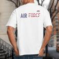 US Flag Proud Air Force Dad Big And Tall Men's T-Shirt Back Print