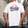 Vintage Baseball Daddy Of The Rookie Big And Tall Men's T-Shirt Back Print