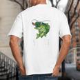 Youth Boy My Lucky Fishing-Shirt Bass Fish Dad Big And Tall Men's T-Shirt Back Print