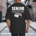2026 Senior Bowling Dad Bowling Team Parent Helper Big And Tall Men's T-Shirt Back Print
