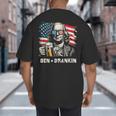 4th Of July Franklin Ben Drankin American Dad Men Women Big And Tall Men's T-Shirt Back Print 4th Of July Franklin Ben Drankin American Dad Men Women Big And Tall Men's T-Shirt Back Print