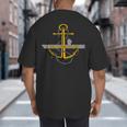 Aircraft Carrier USS America CVA-66 Veterans Day Dad Son Boy Big And Tall Men's T-Shirt Back Print