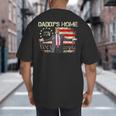 American Flag Trump 2024 Daddy's Home We The People Big And Tall Men's T-Shirt Back Print