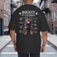 Anatomy Rottweiler Dog Owner Rottie Dad Mom Pet Lover Big And Tall Men's T-Shirt Back Print